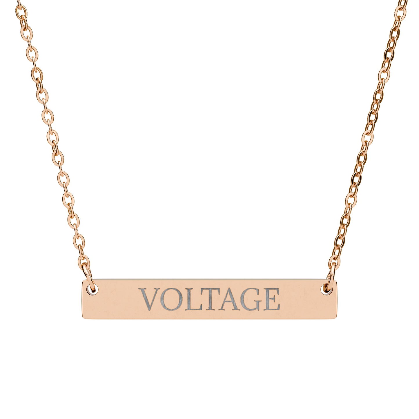 VOLTAGE - THE NAMEPLATE NECKLACE