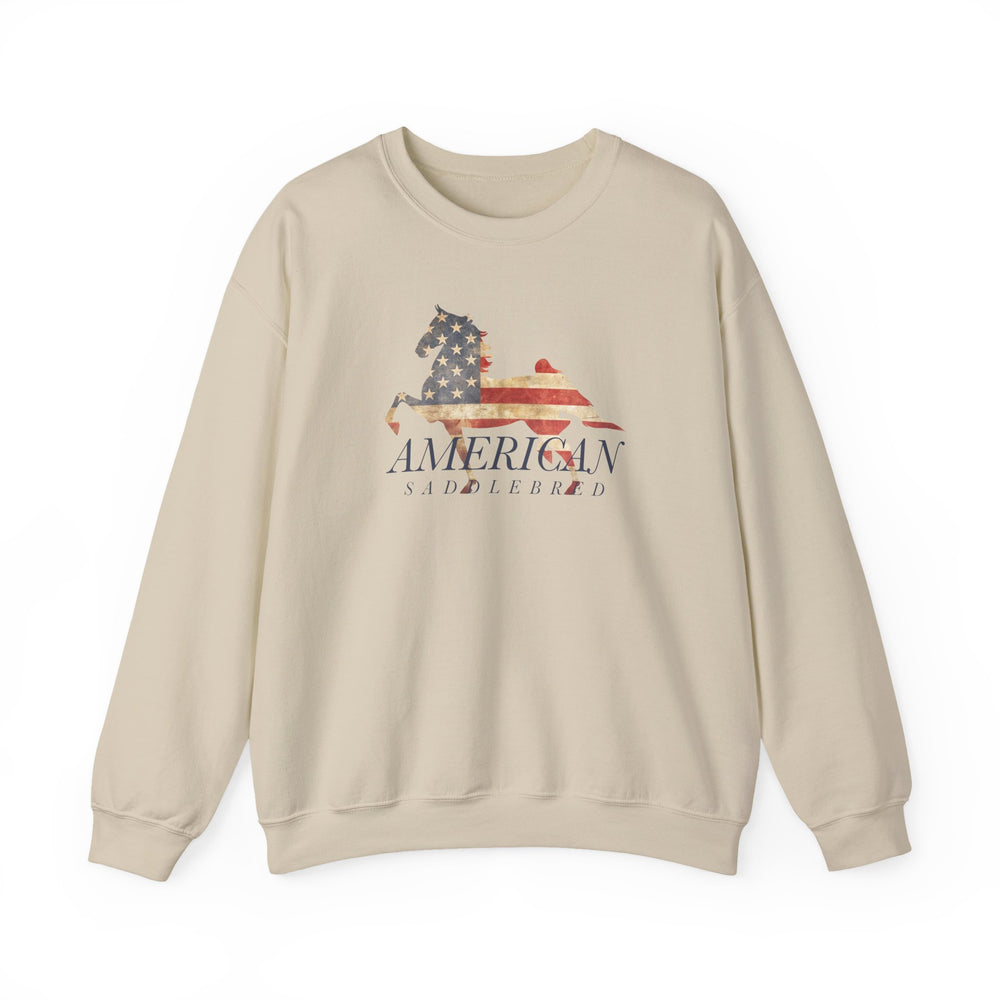 Saddlebred Old Glory Unisex Heavy Blend™ Crewneck Sweatshirt