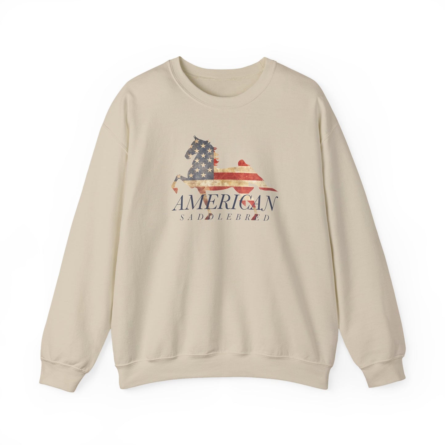 Saddlebred Old Glory Unisex Heavy Blend™ Crewneck Sweatshirt