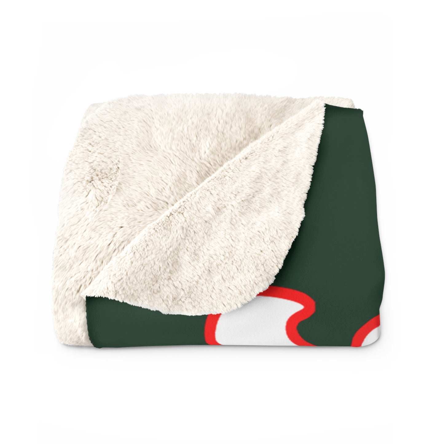 Santa's Horse - Queen Size Sherpa Fleece Blanket