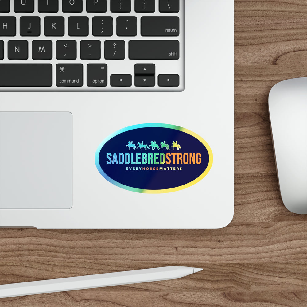 
                  
                    Saddlebred Strong Holographic Sticker 4"
                  
                