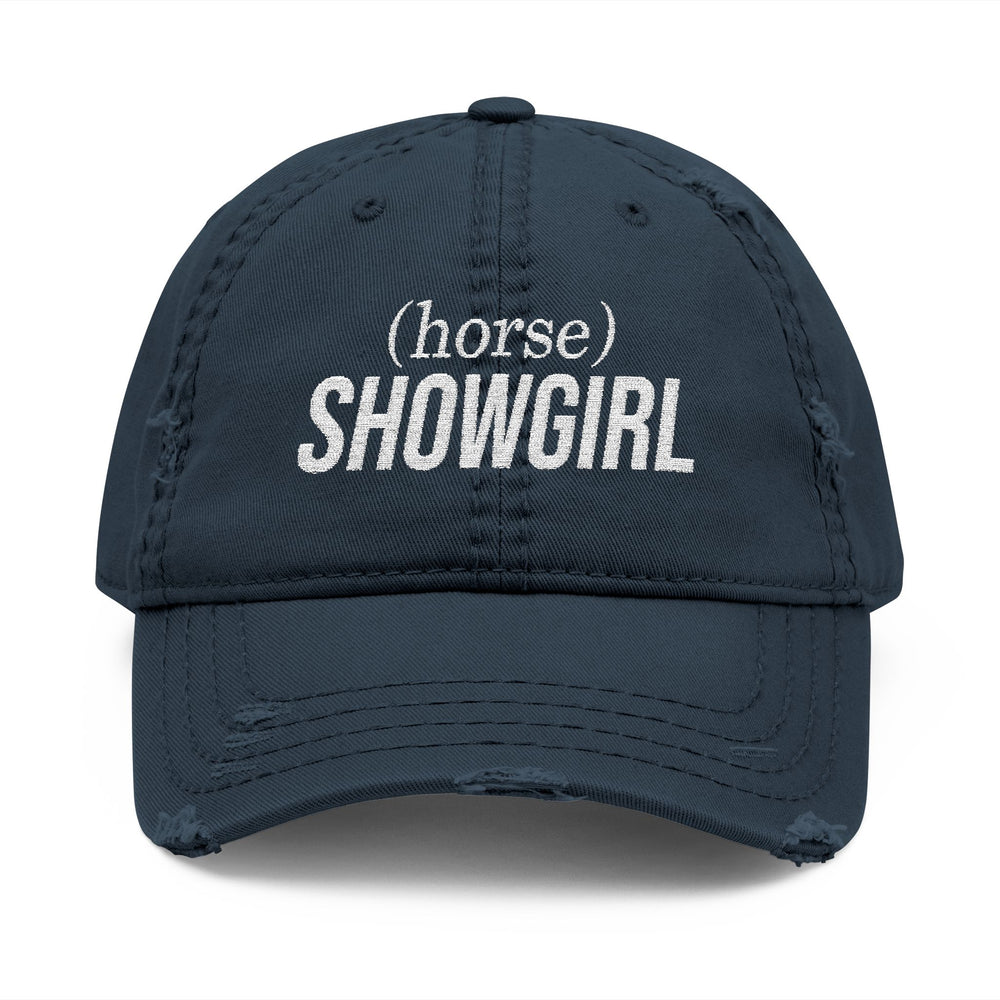 
                  
                    Embroidered Distressed Hat - (horse) SHOWGIRL
                  
                