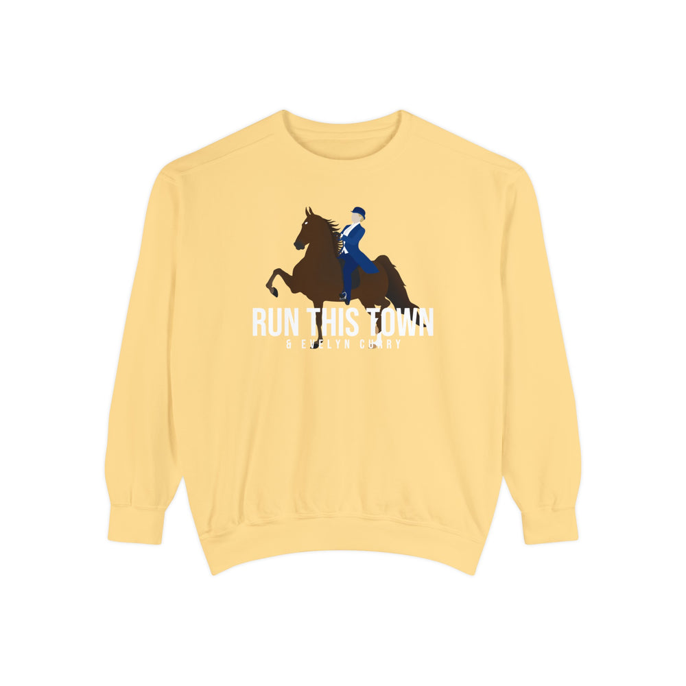 Run This Town Comfort Colors® Crewneck Sweatshirt