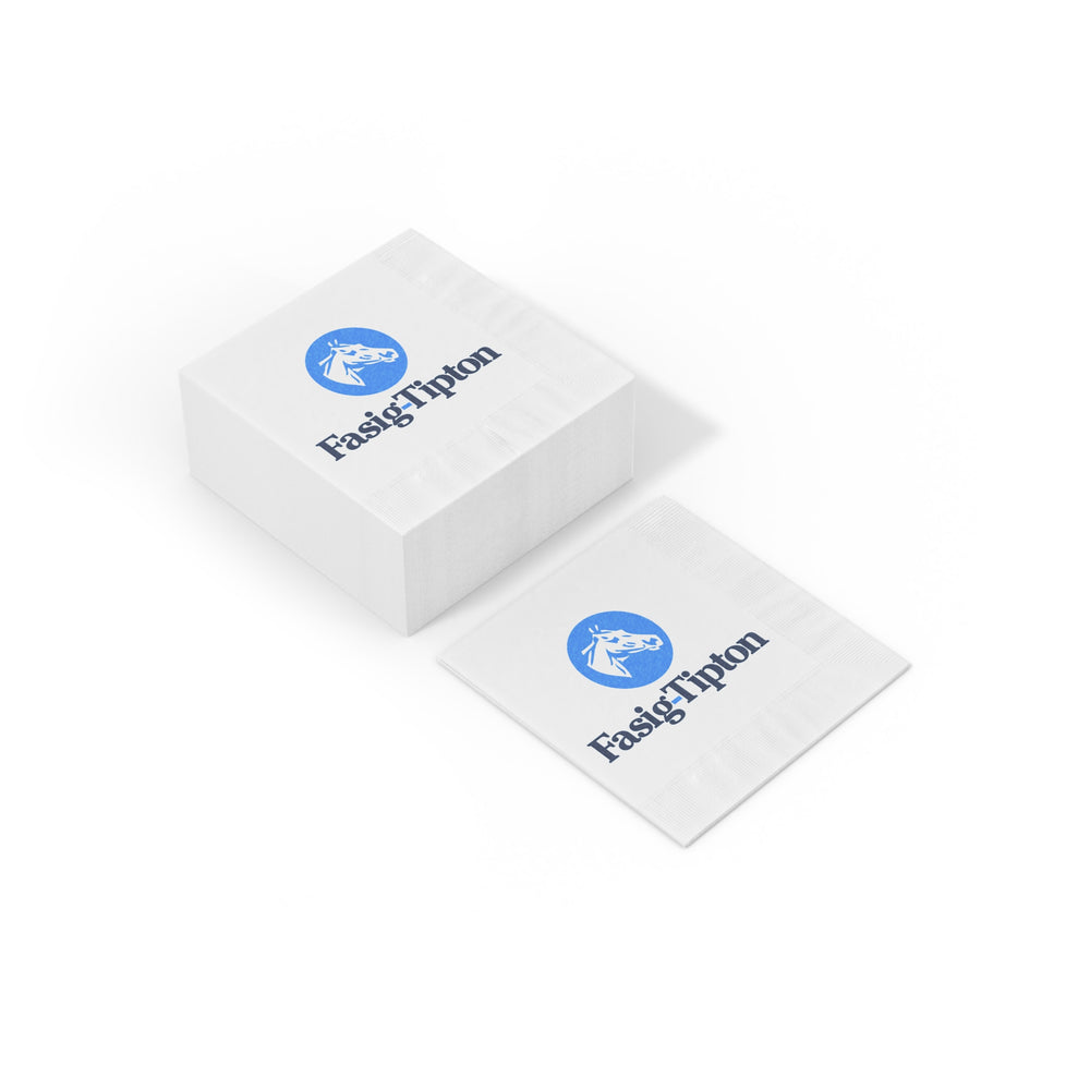 
                  
                    Premium White Coined Napkins - 4.8" or 6.5"
                  
                