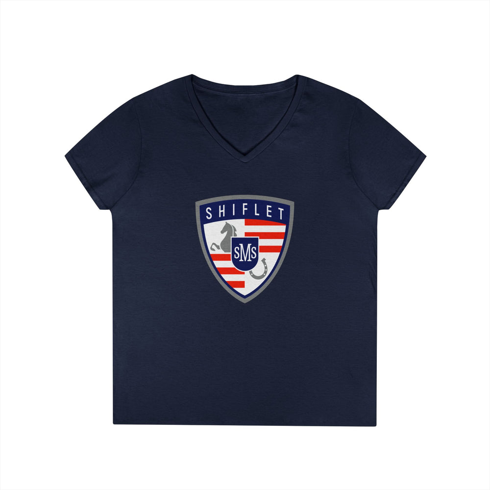 
                  
                    Ladies V-Neck Tee
                  
                