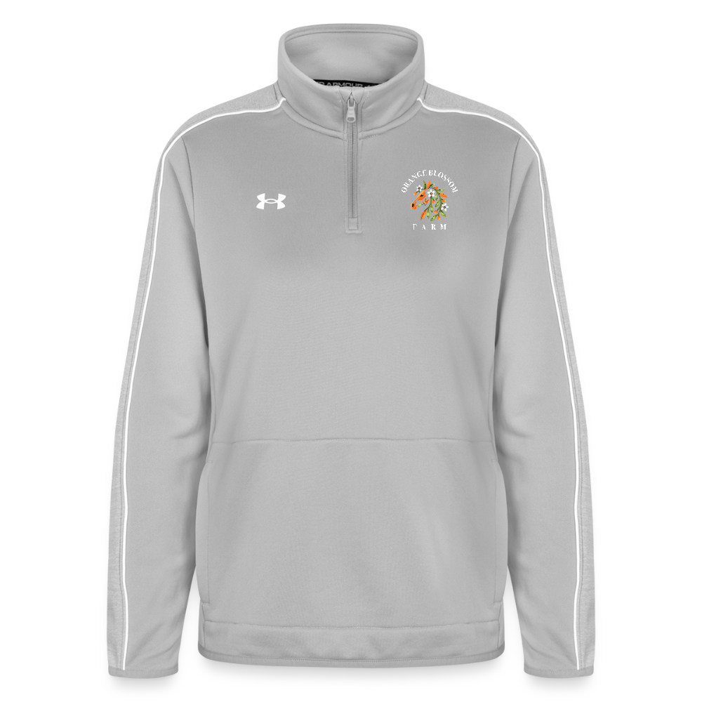Under Armour Women's Command Quarter Zip 2.0 - light gray