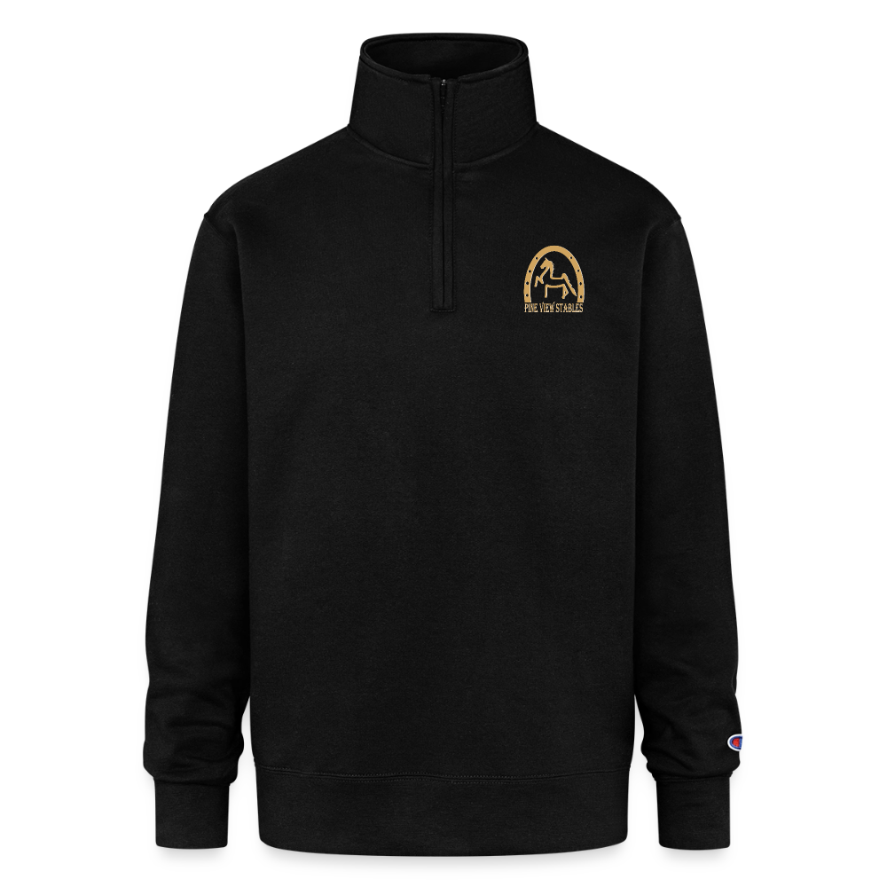 Champion Unisex Quarter Zip Sweatshirt - black