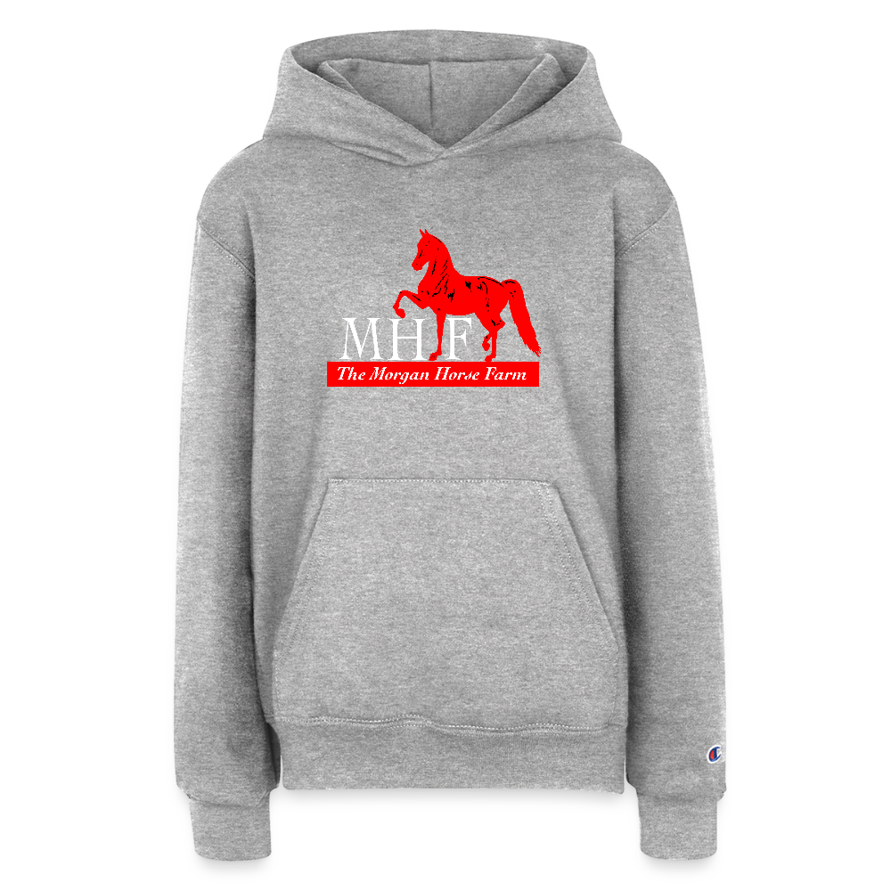Champion Youth Hoodie - heather grey