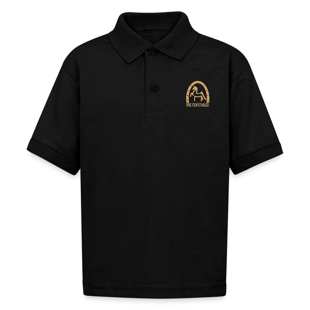 Gildan Kid's 50/50 Jersey Polo - black