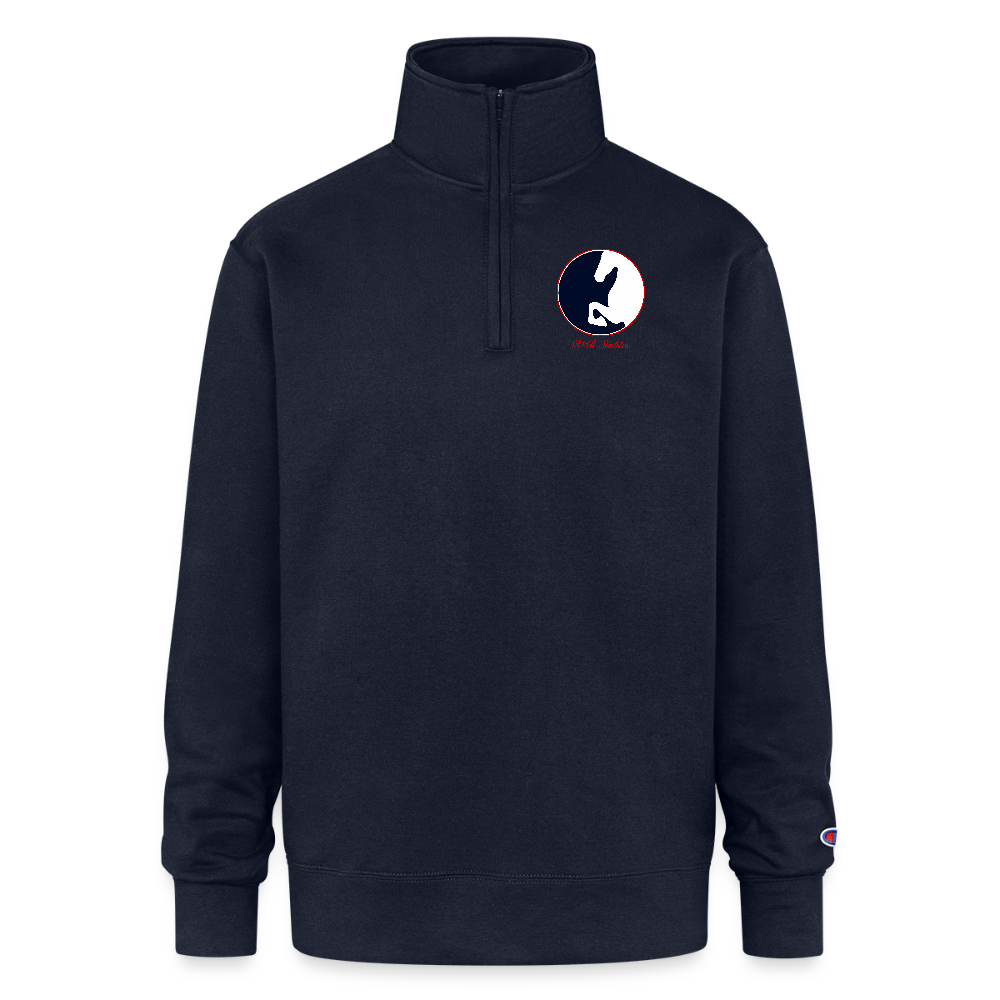 Champion Unisex Quarter Zip Sweatshirt - navy