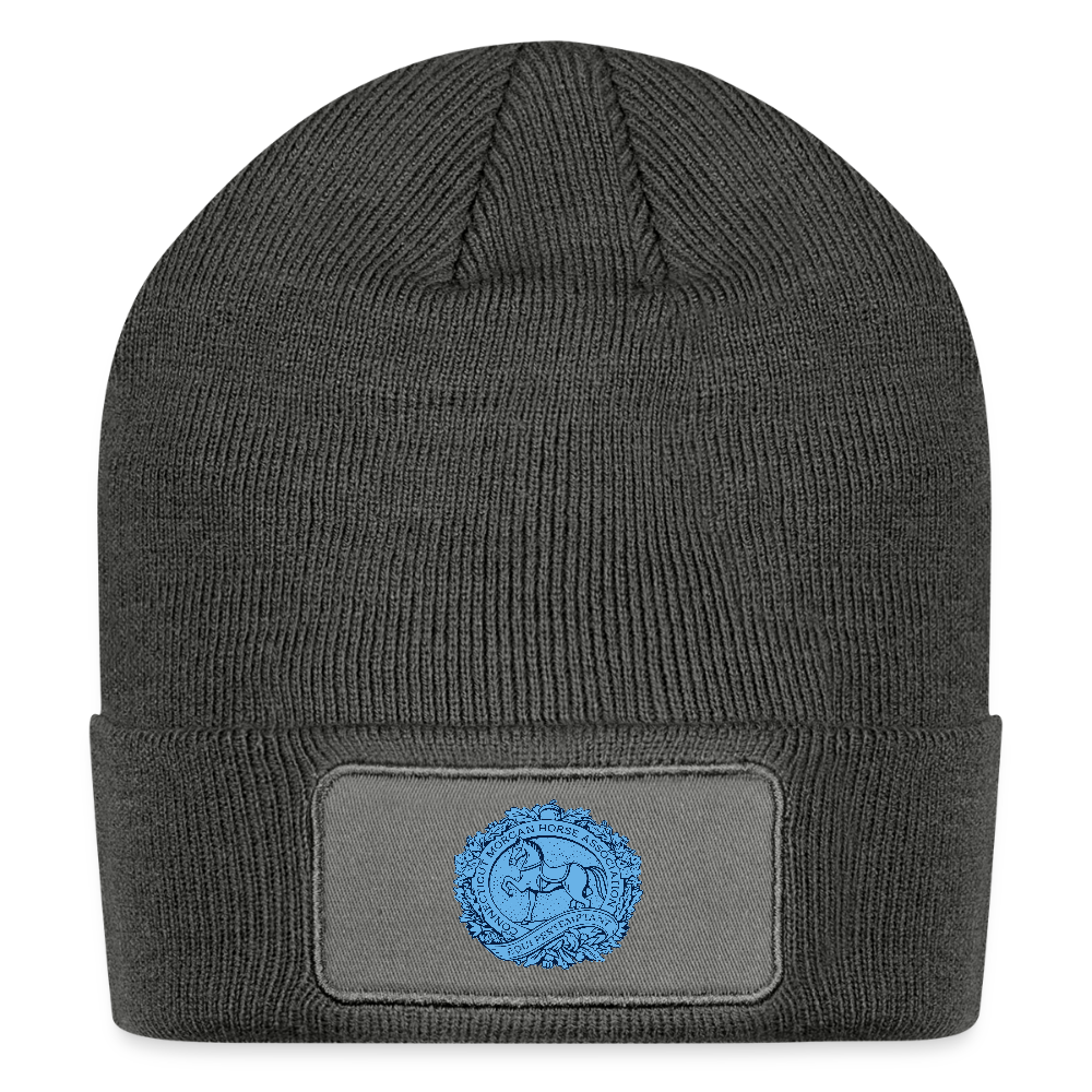 Logo Patch Beanie - charcoal grey