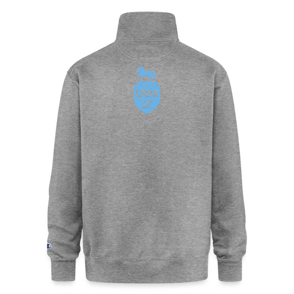 Champion Unisex Quarter Zip Sweatshirt - heather gray