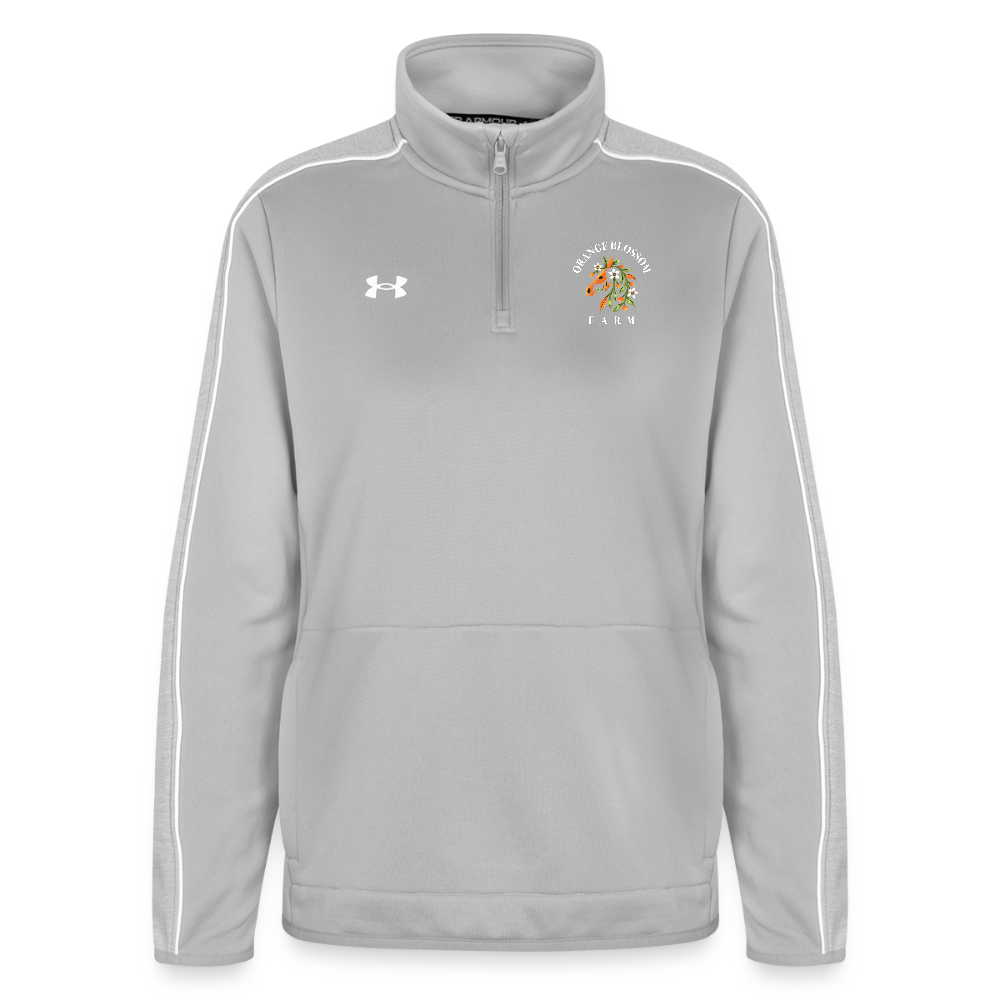 Under Armour Women's Command Quarter Zip 2.0 - light gray