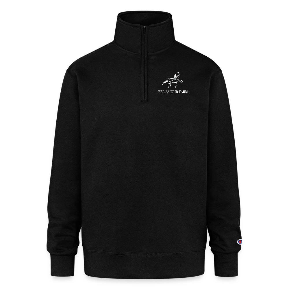Champion Unisex Quarter Zip Sweatshirt - black