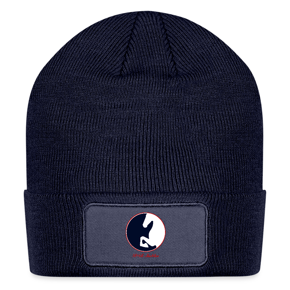 Logo Patch Beanie - navy
