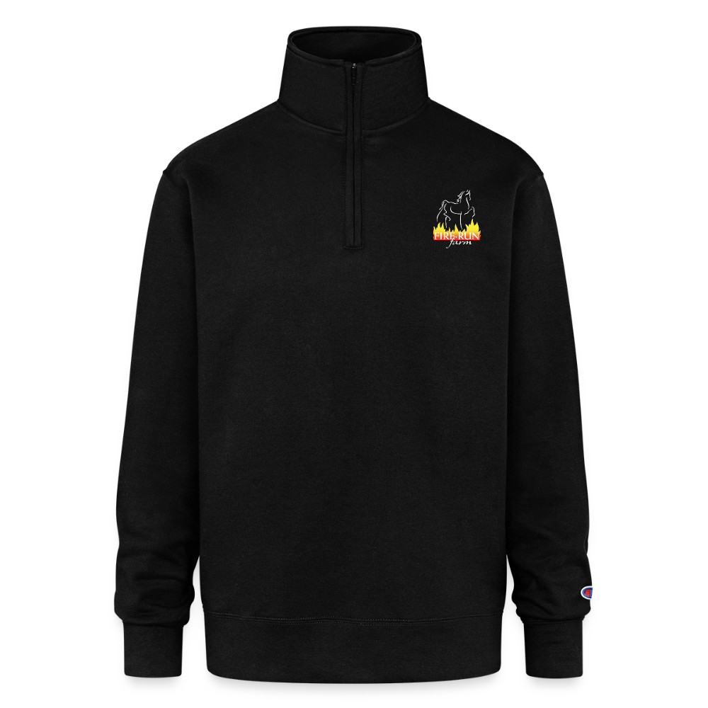 Champion Unisex Quarter Zip Sweatshirt - black