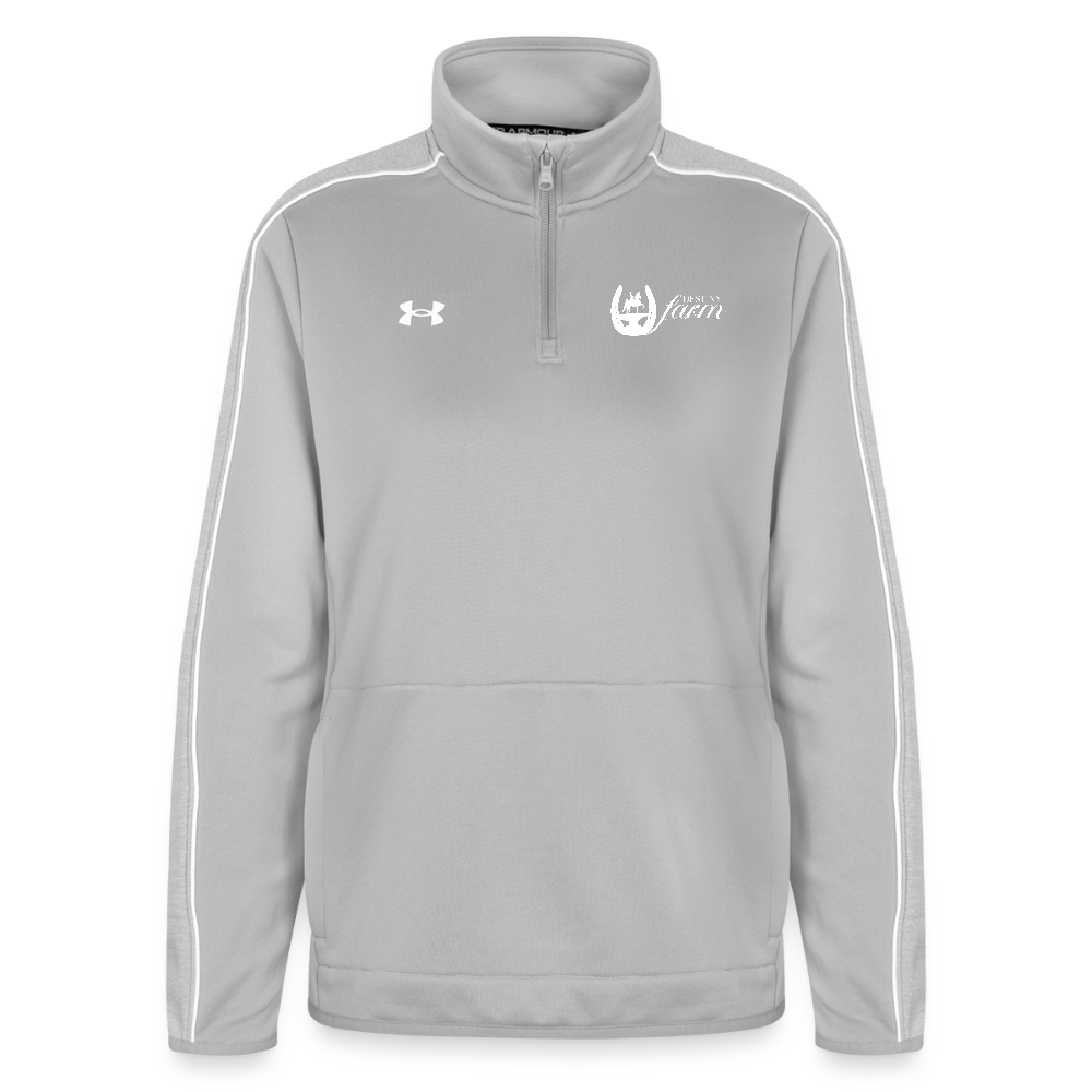 Under Armour Women's Command Quarter Zip 2.0 - light gray