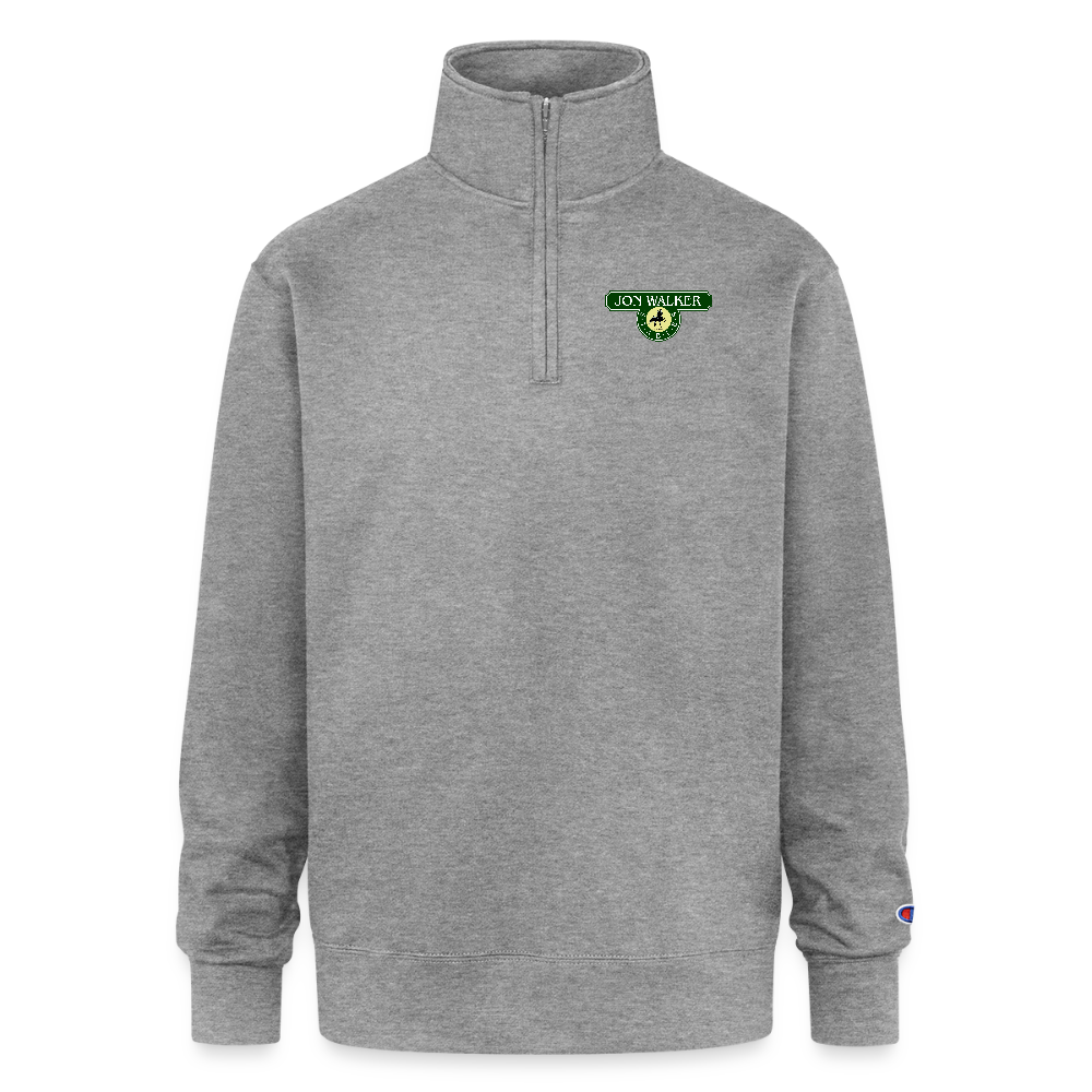 Champion Unisex Quarter Zip Sweatshirt - heather gray