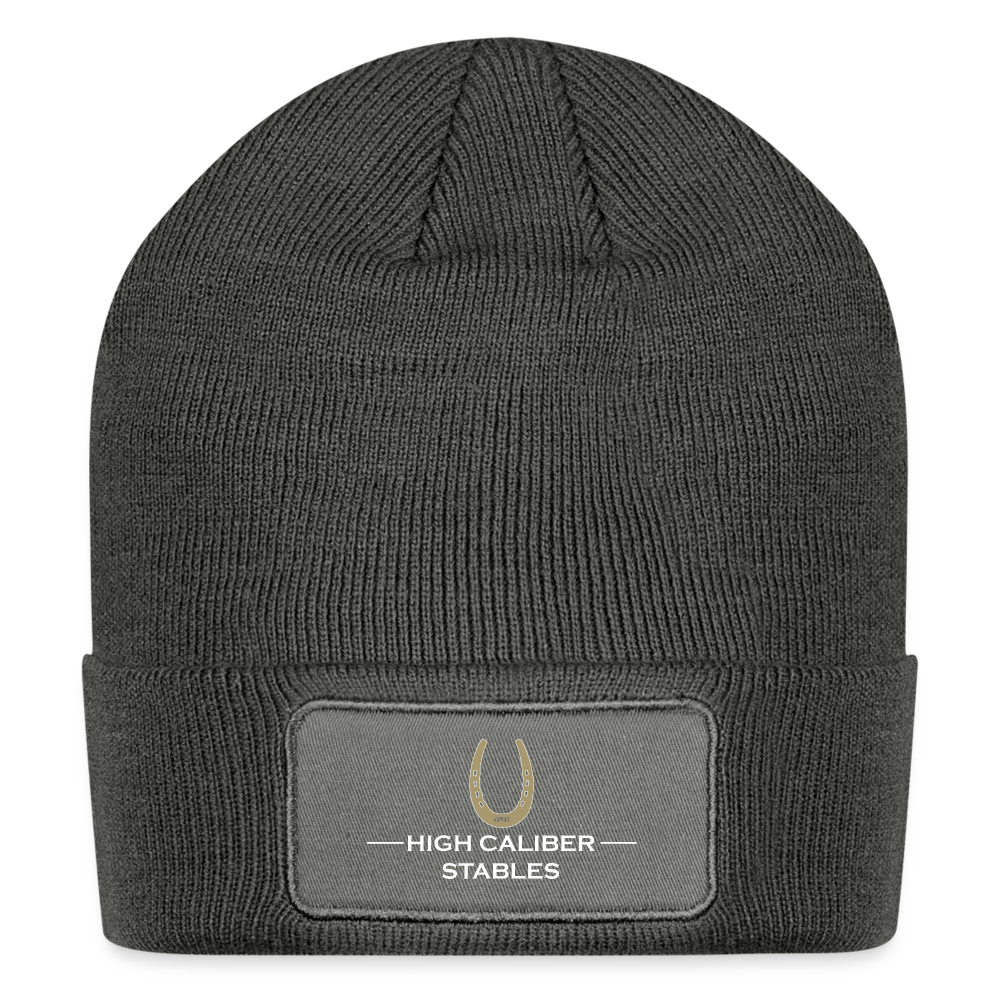 
                  
                    High Caliber Patch Beanie - charcoal grey
                  
                