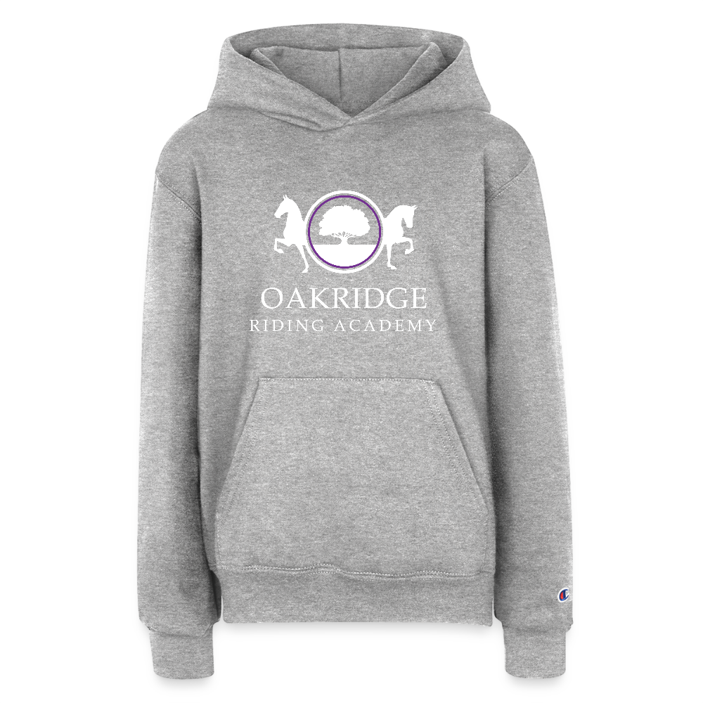 Champion Youth Hoodie - heather grey