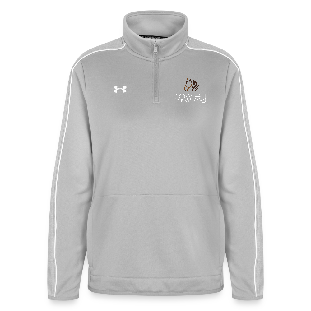 Under Armour Women's Command Quarter Zip 2.0 - light gray