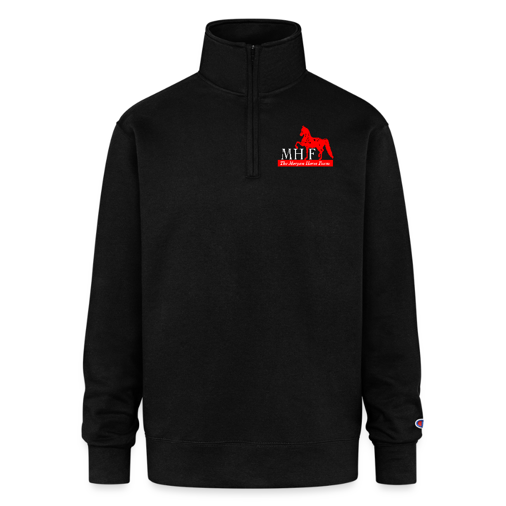 Champion Unisex Quarter Zip Sweatshirt - black