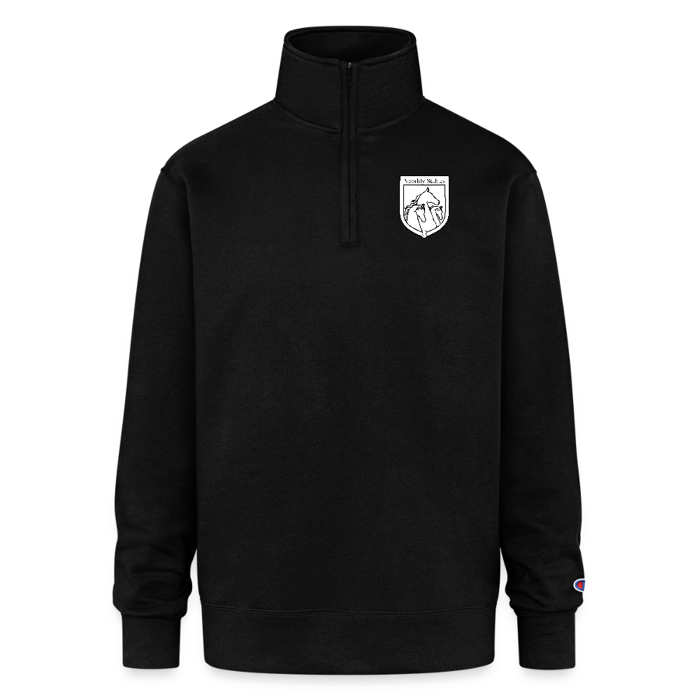 Champion Unisex Quarter Zip Sweatshirt - black