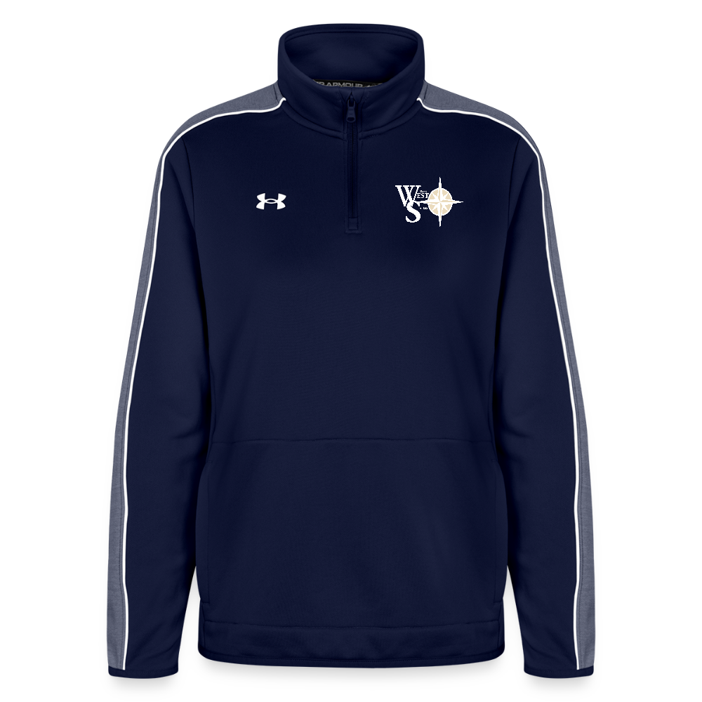 Under Armour Women's Command Quarter Zip 2.0 - navy/white