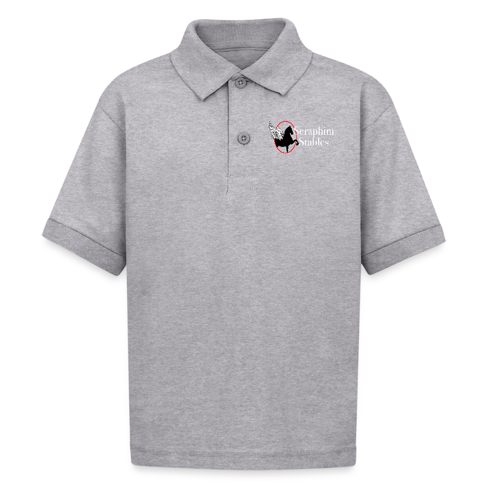Kids Polo - heather gray