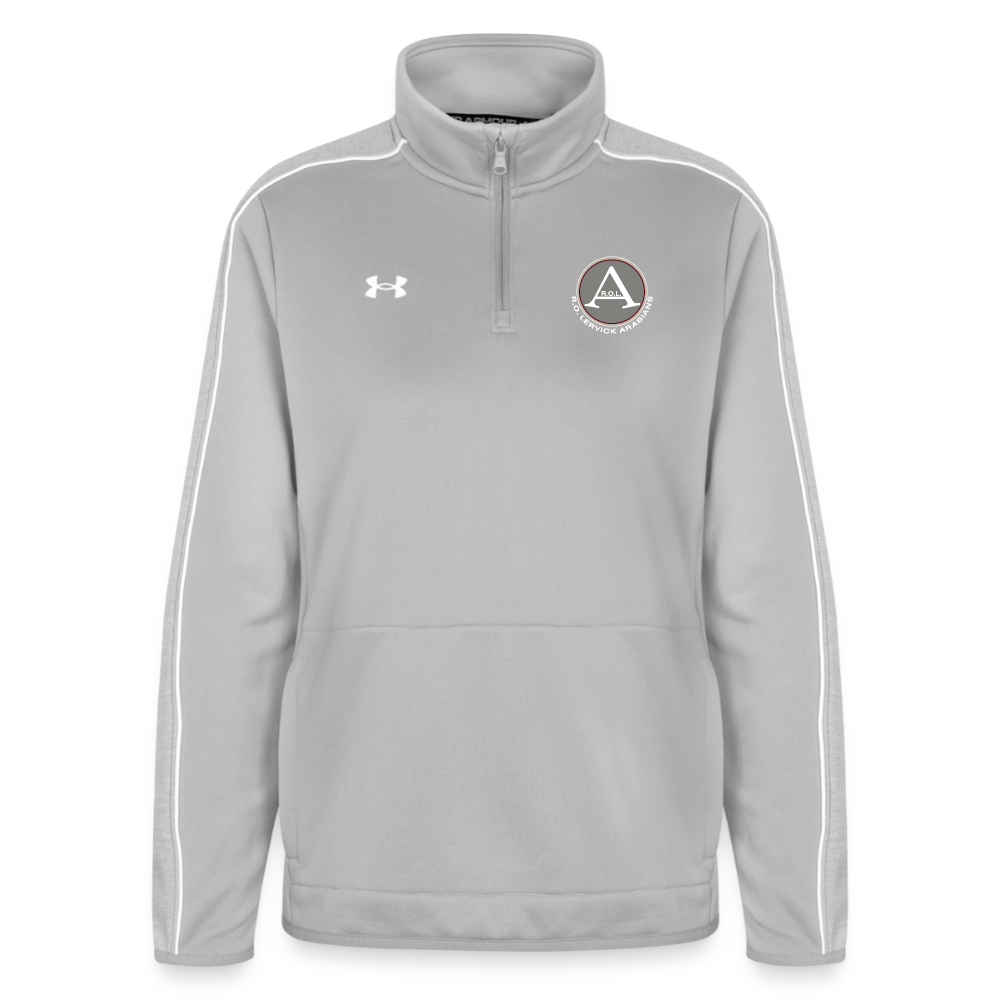Under Armour Women's Command Quarter Zip 2.0 - light gray