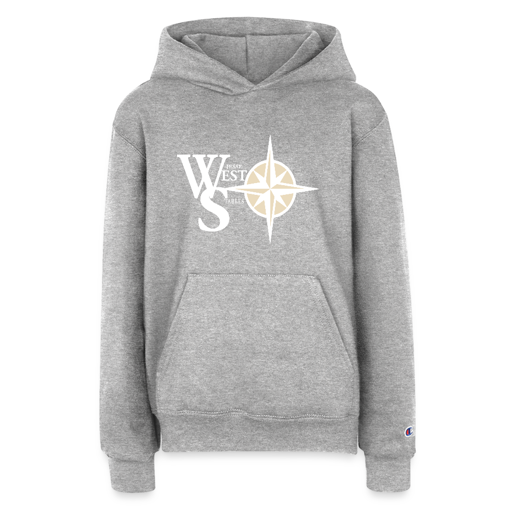 Champion Youth Hoodie - heather grey