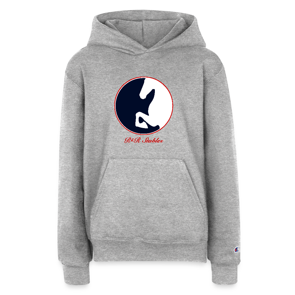 Champion Youth Hoodie - heather grey