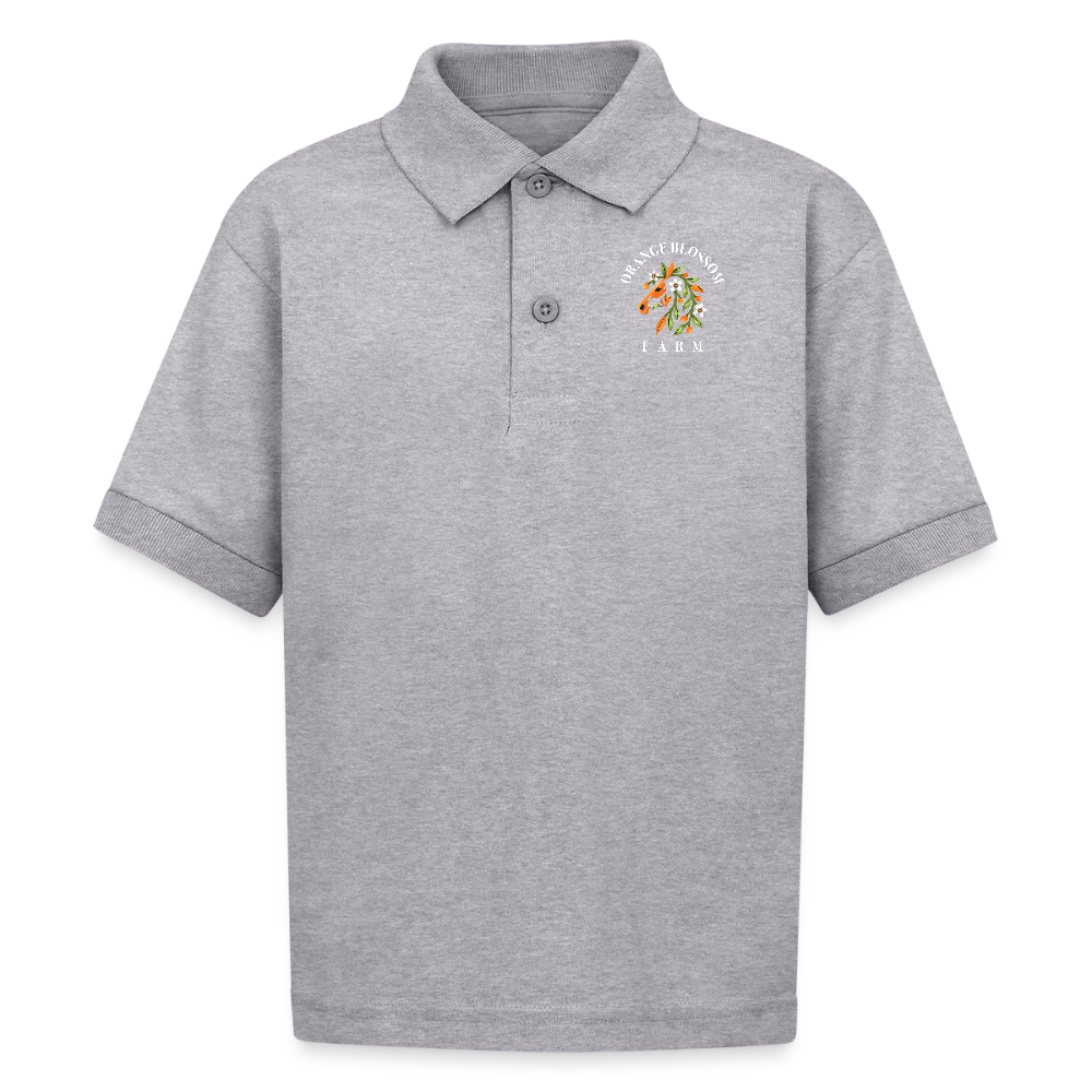 Kids Polo - heather gray