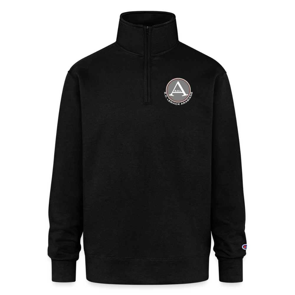 Champion Unisex Quarter Zip Sweatshirt - black