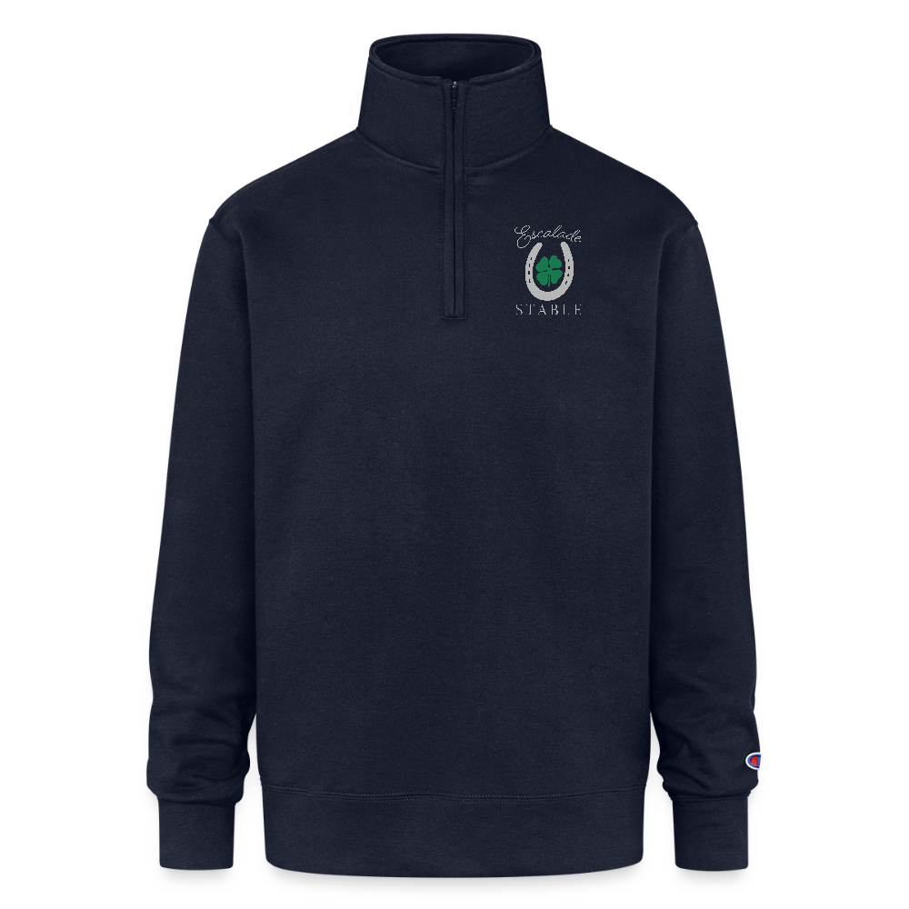 Champion Unisex Quarter Zip Sweatshirt - navy