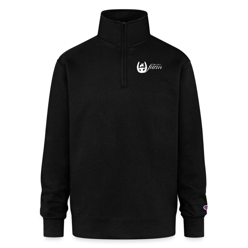 Champion Unisex Quarter Zip Sweatshirt - black