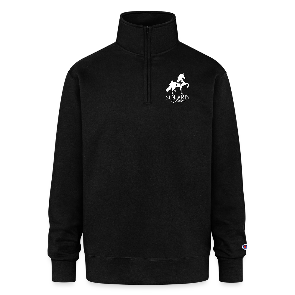 Champion Unisex Quarter Zip Sweatshirt - black