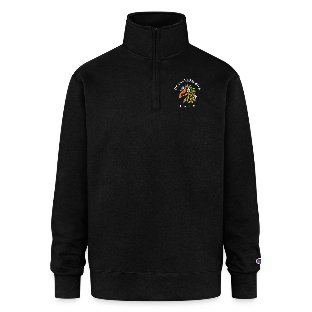 Champion Unisex Quarter Zip Sweatshirt - black
