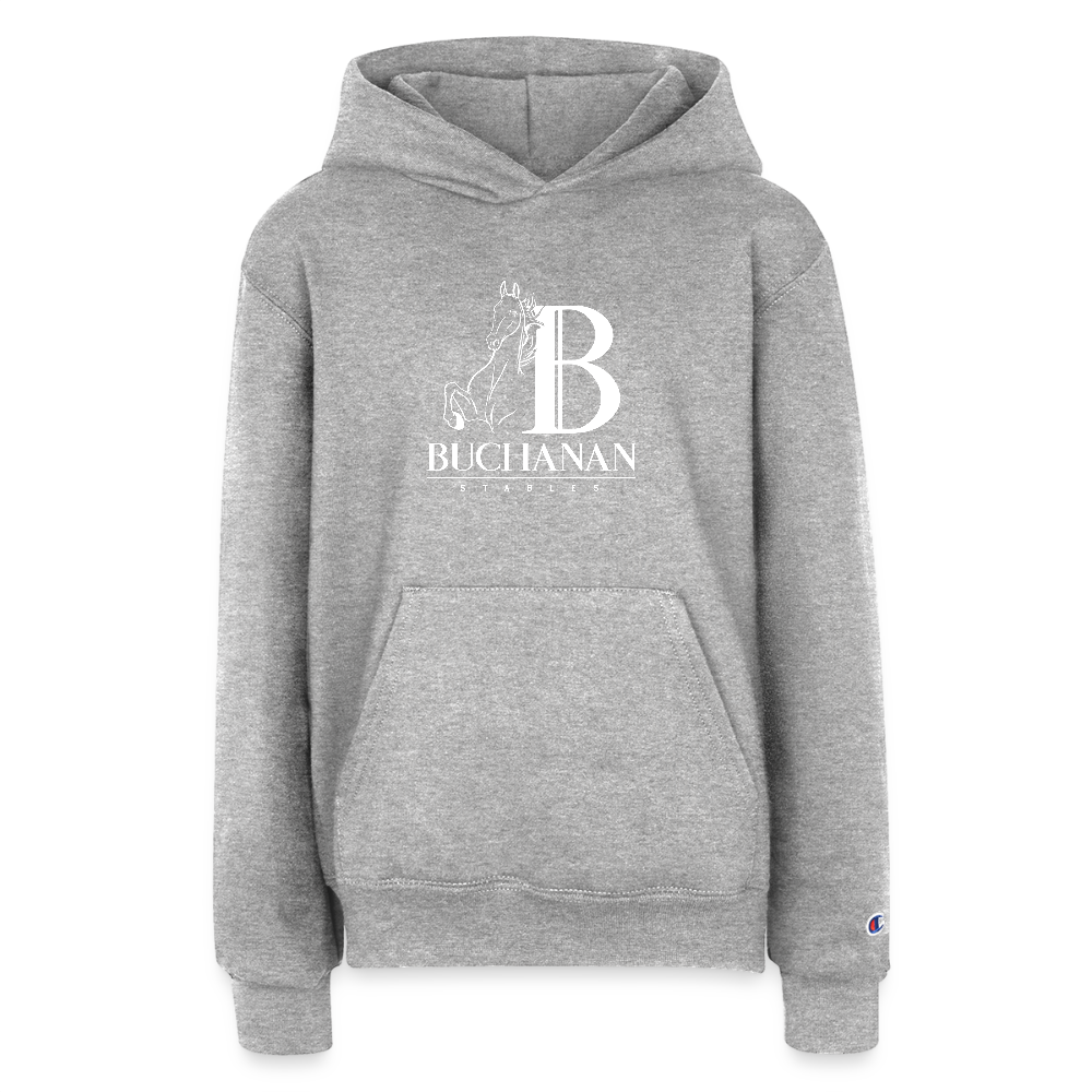Champion Youth Hoodie - heather grey