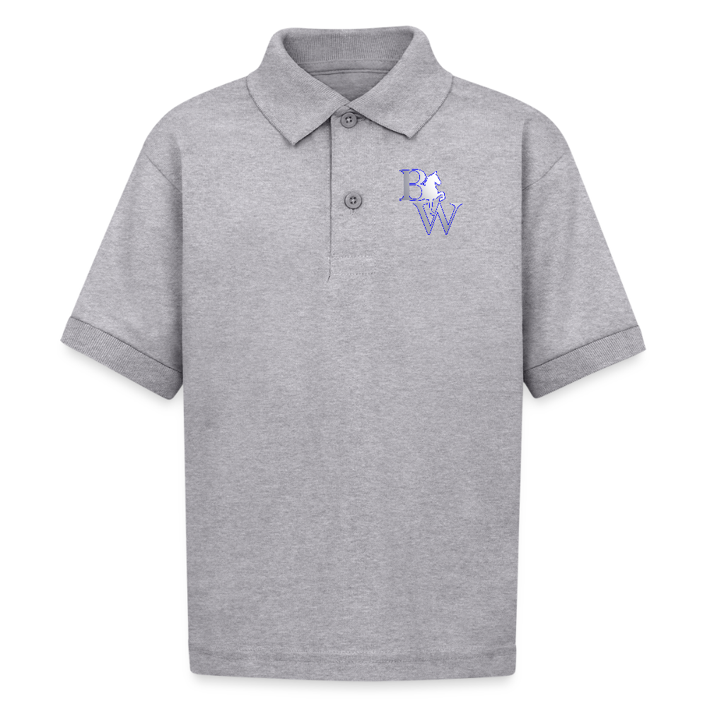 Kids Polo - heather gray
