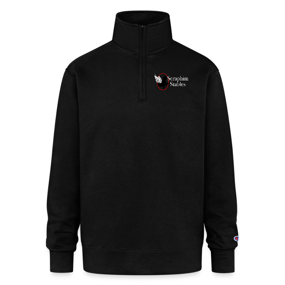 Champion Unisex Quarter Zip Sweatshirt - black