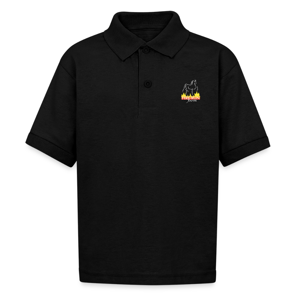 Gildan Kid's 50/50 Jersey Polo - black