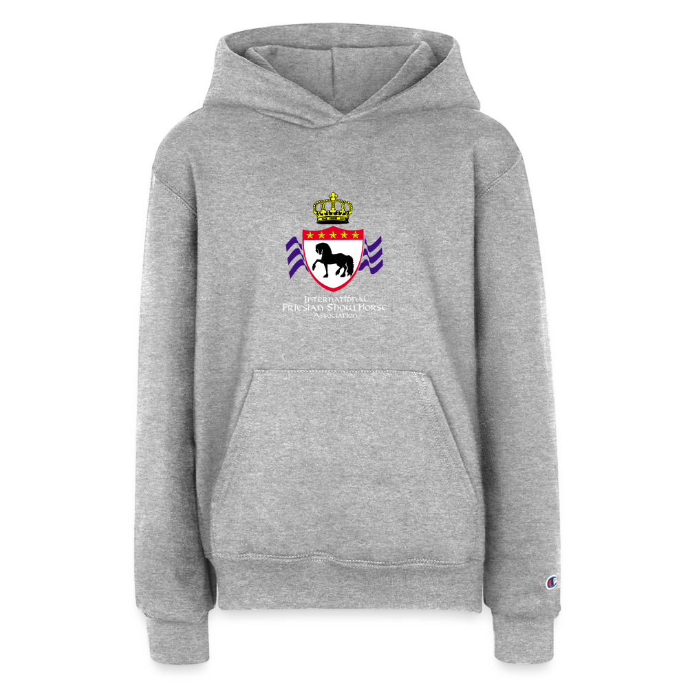 Champion Youth Hoodie - heather grey