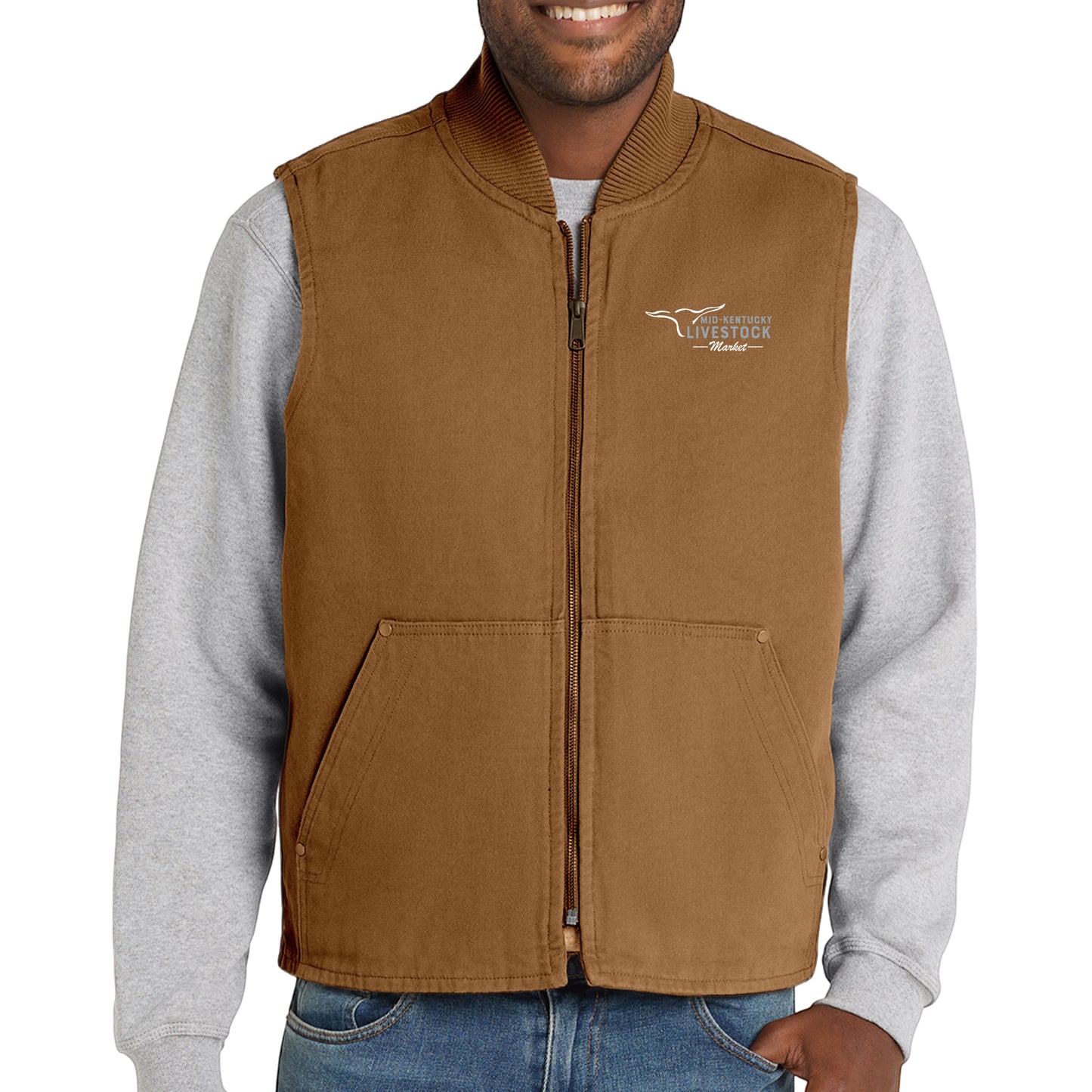 CornerStone® Washed Duck Cloth Vest (Embroidery)