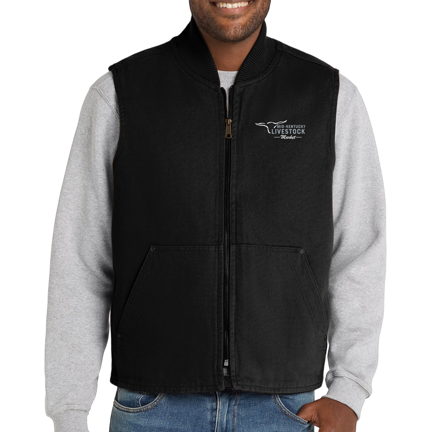 CornerStone® Washed Duck Cloth Vest (Embroidery)