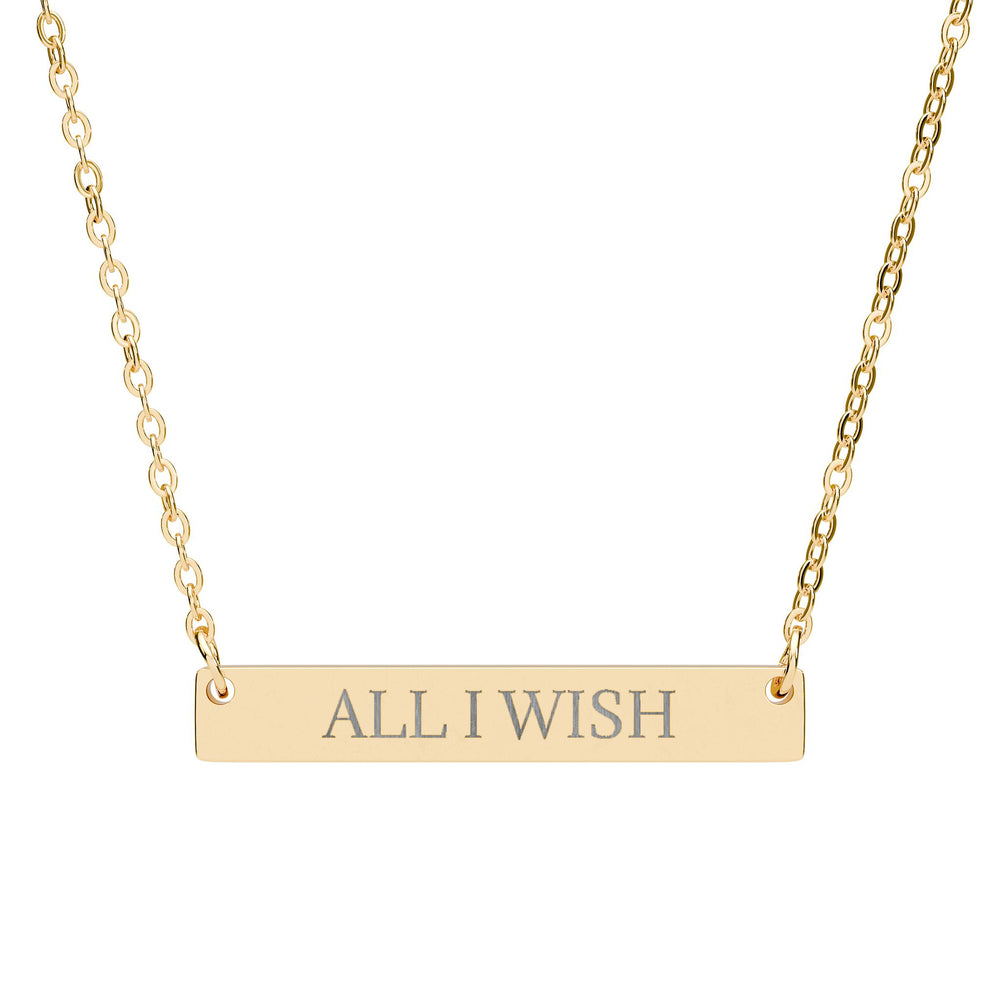 ALL I WISH - THE NAMEPLATE NECKLACE