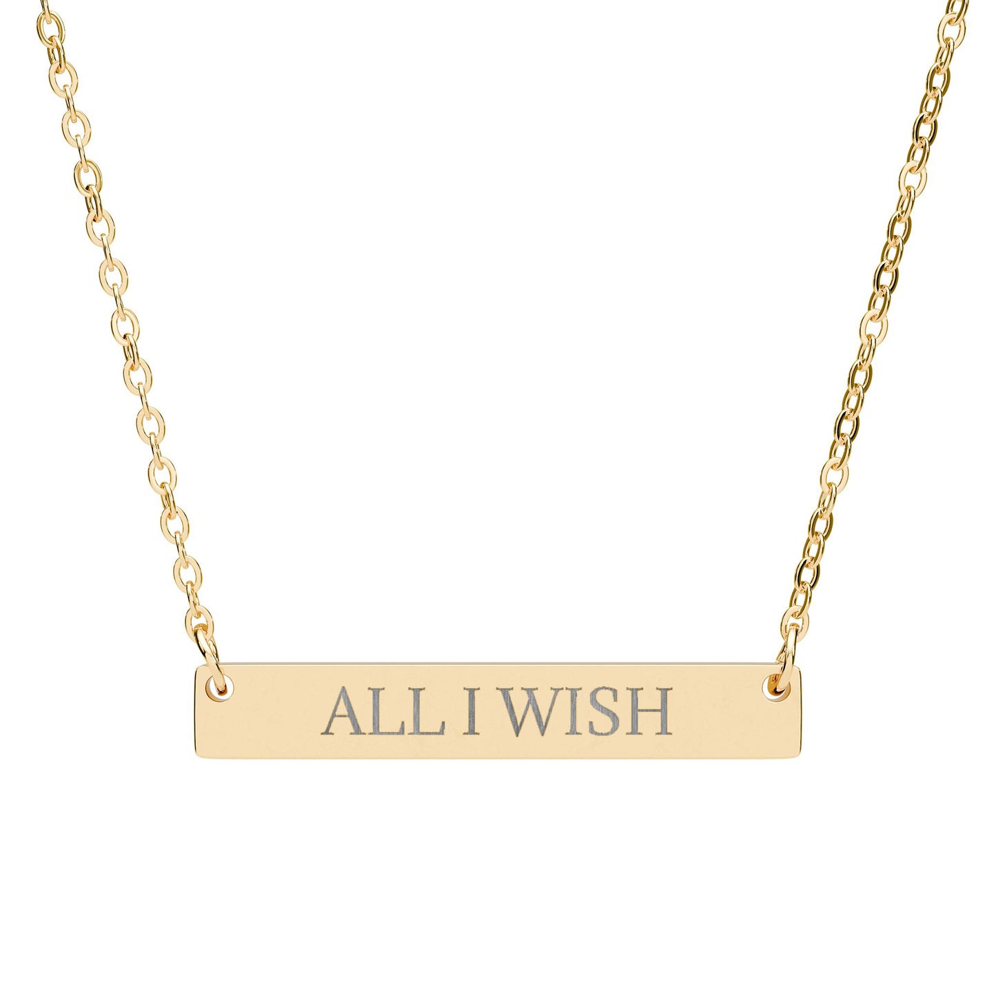 ALL I WISH - THE NAMEPLATE NECKLACE