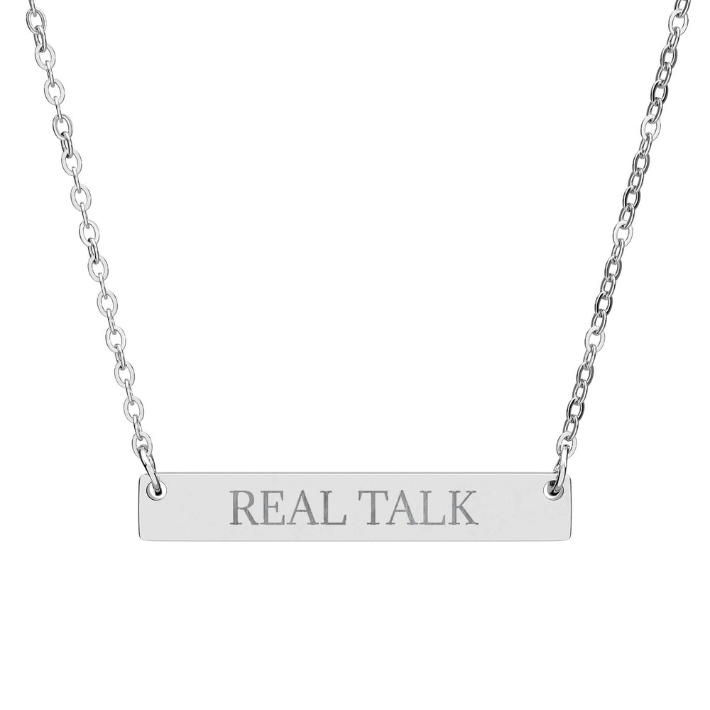 REAL TALK - THE NAMEPLATE NECKLACE