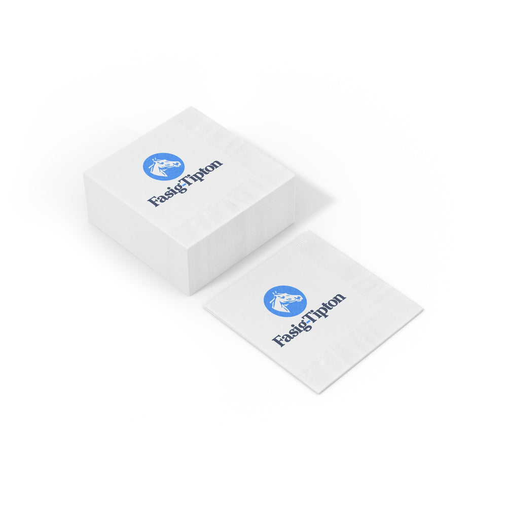 
                  
                    Premium White Coined Napkins - 4.8" or 6.5"
                  
                