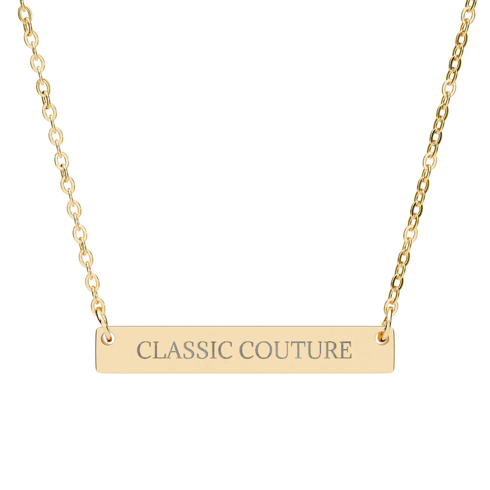 CLASSIC COUTURE - THE NAMEPLATE NECKLACE